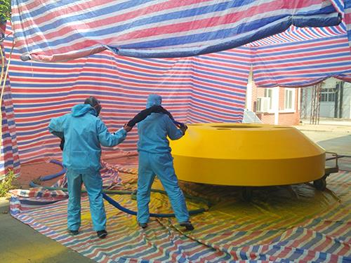 海洋浮標聚脲防腐施工